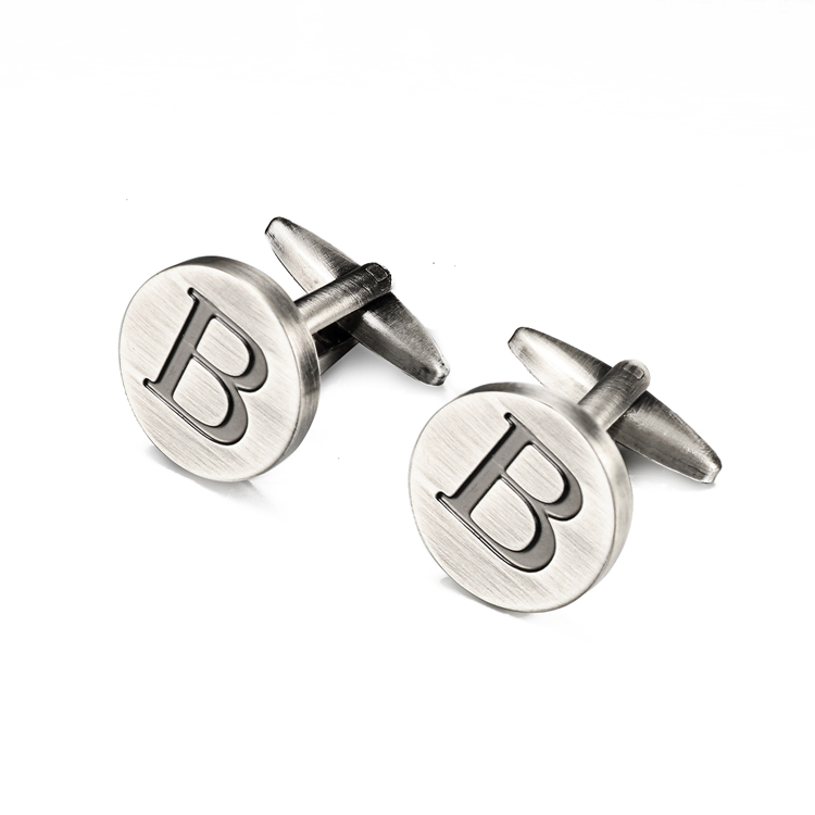 Letter French Shirt Cufflinks, picture 4 of 12