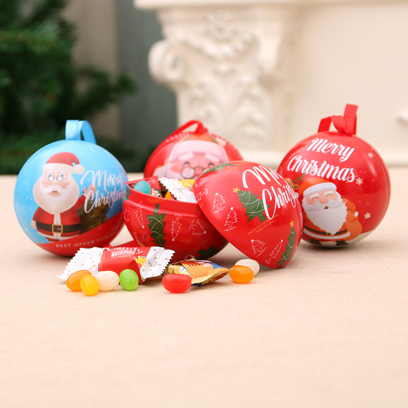 Christmas ball candy jar (Sky Blue Castle)