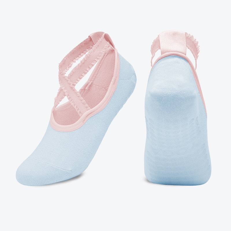 Non-slip female silicone beginner fitness floor socks