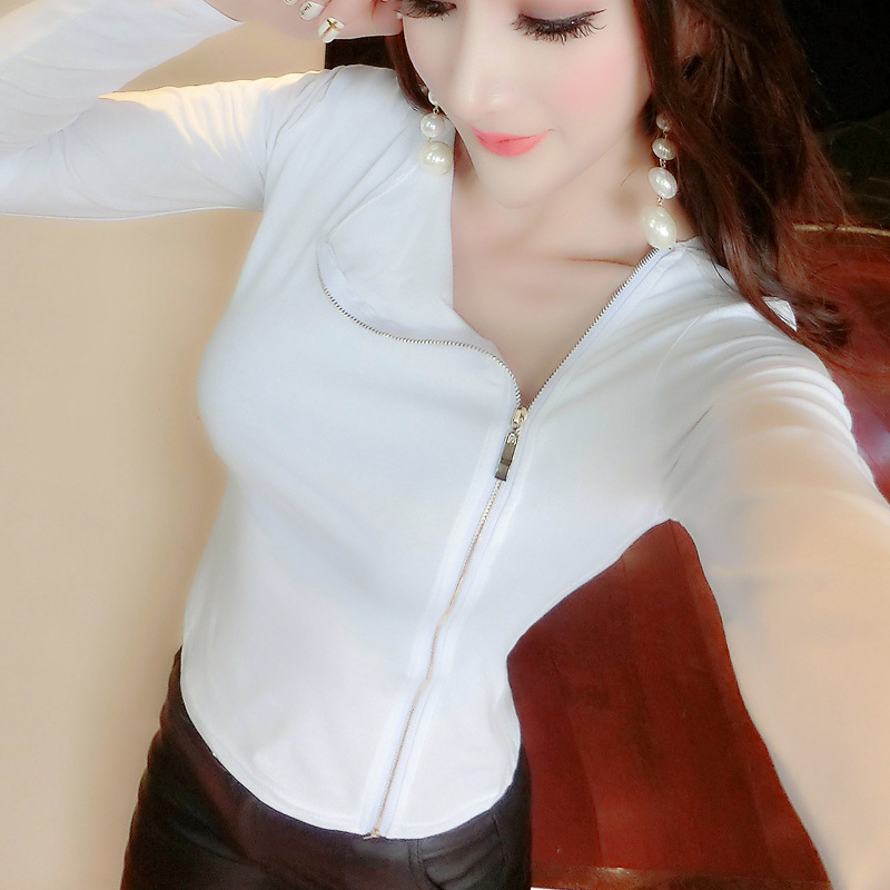 Punk women's zipper long sleeve