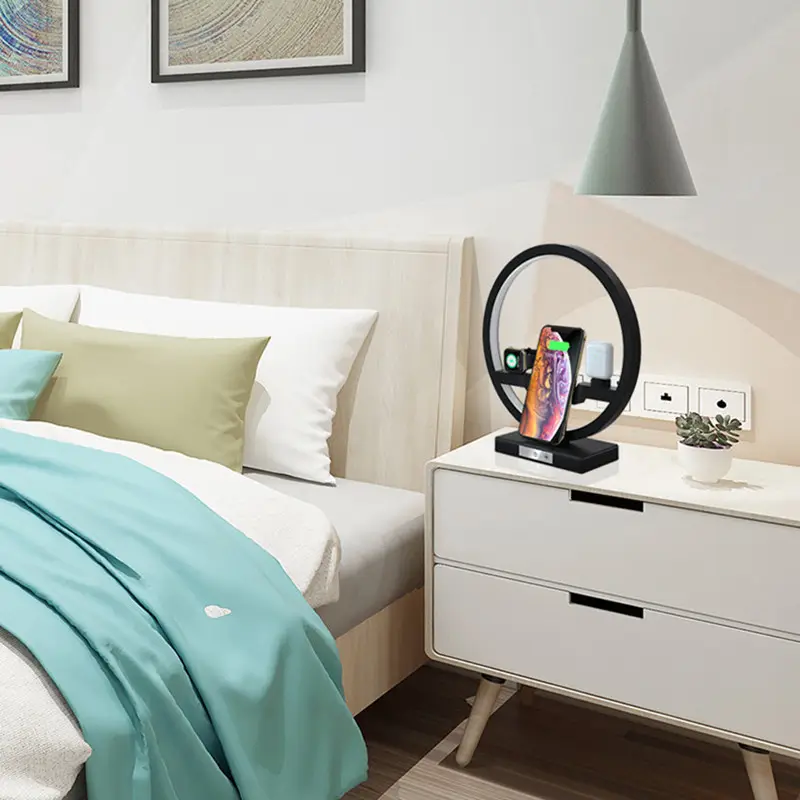 Fast Charging 4 in 1 Bedside Lamp