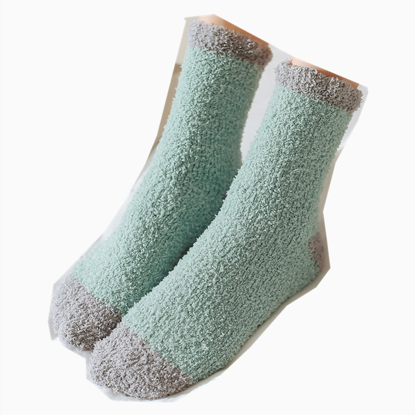 Half fleece home socks
