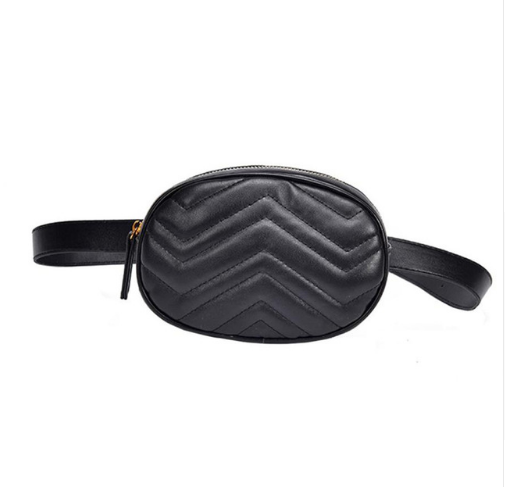 Women's wavy belt bag