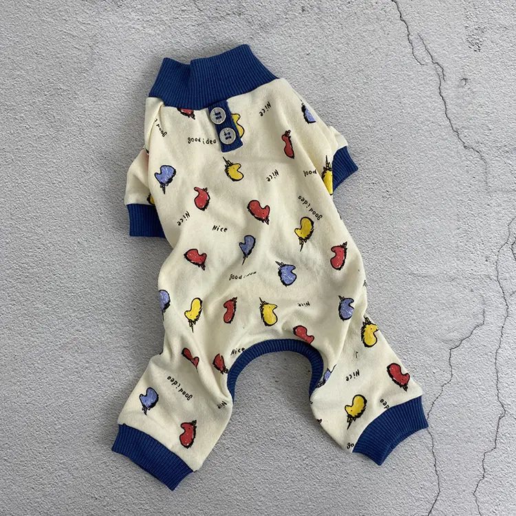Bago fadou four legged clothes autumn and winter cartoon cotton dog clothes