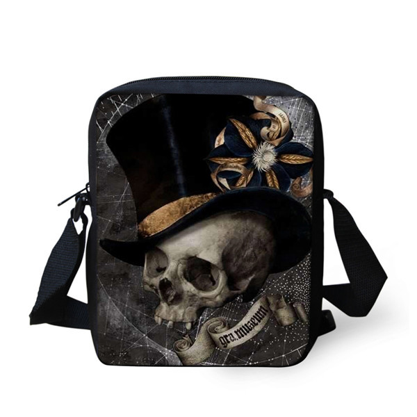 European and American Skull Children's Messenger Bag — foto 7