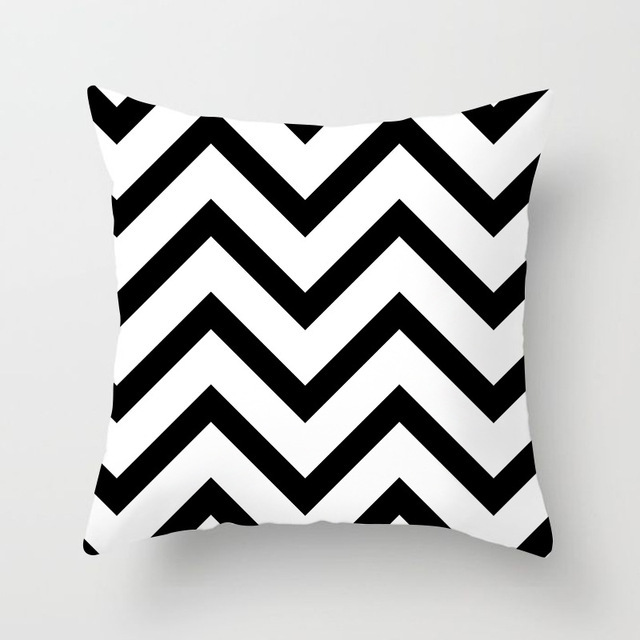 Geometric art cushion cover