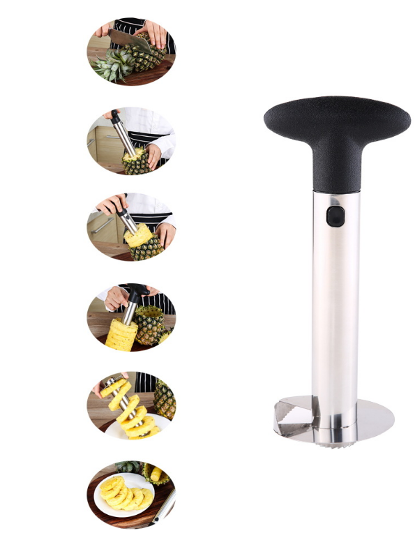 Fruit peeled dig ball to take meat slices nine sets for pineapple awatermelon banana