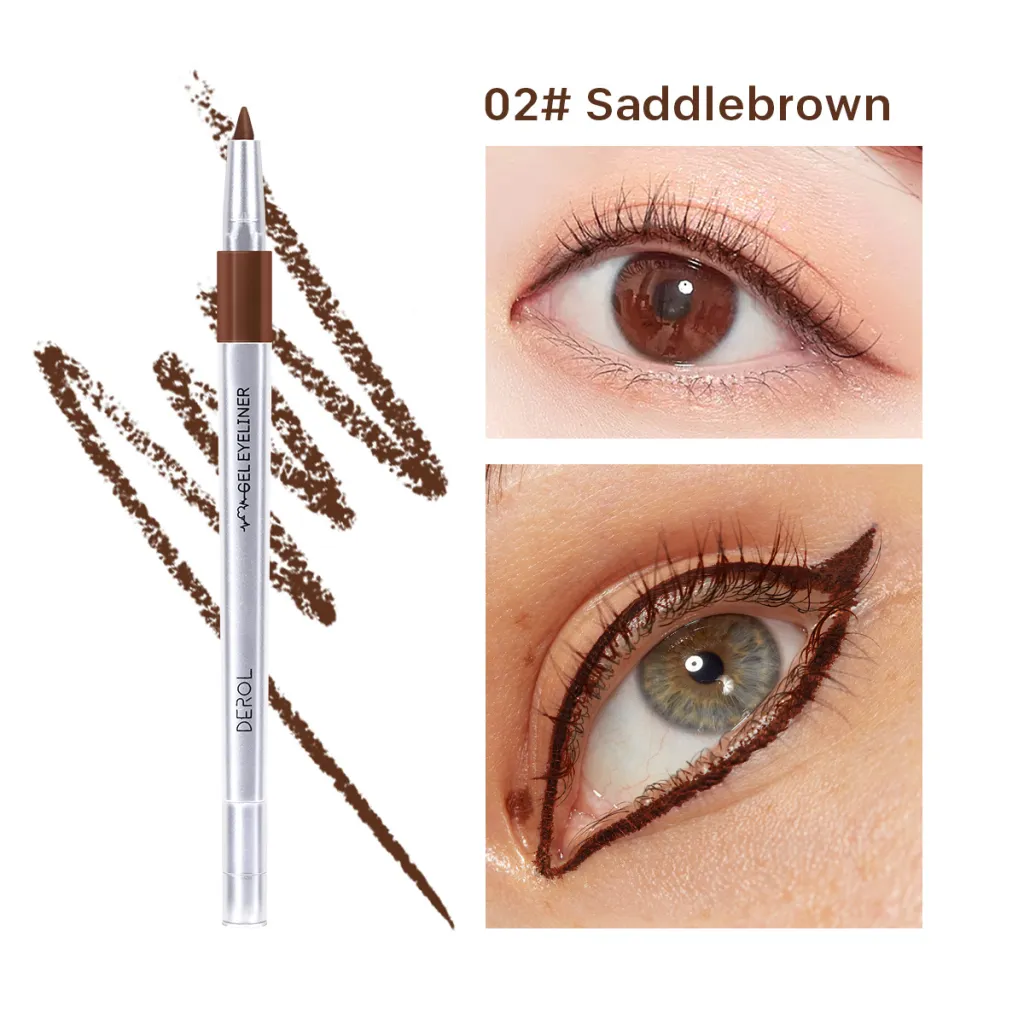 DEROL Waterproof Color Eyeliner Makeup Eyeliner - 2Style