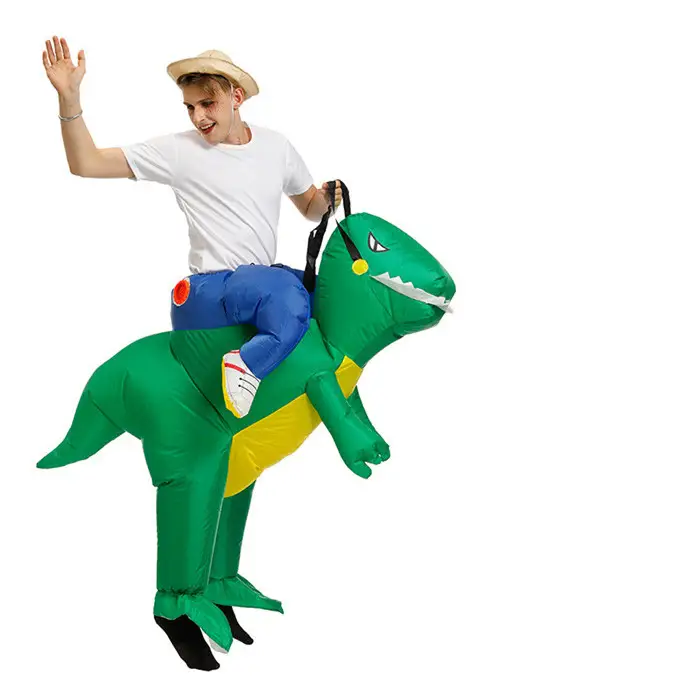 Inflatable Dinosaur Rider Costume
