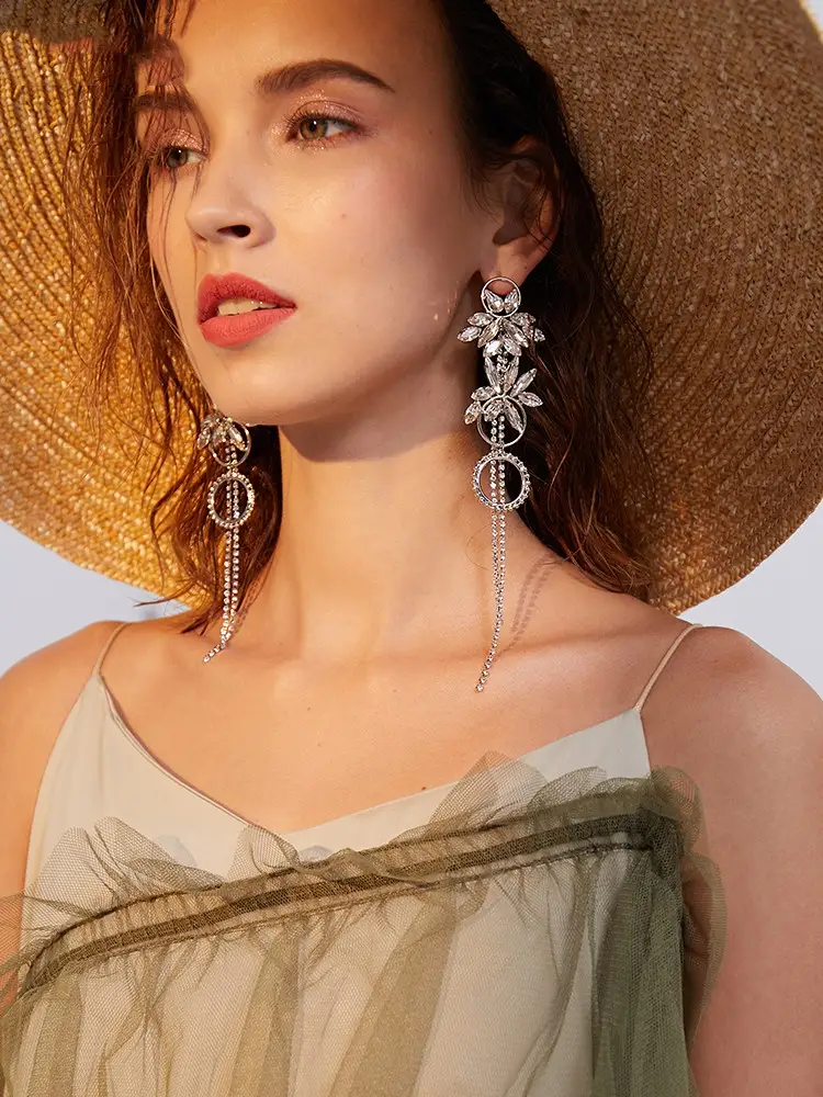 Long tassel earrings