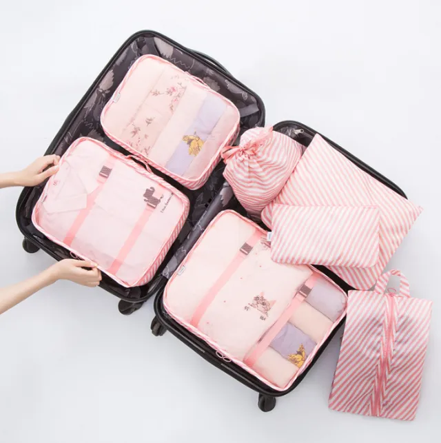 Storage bag Pink Stripe - Shop at LoveMi