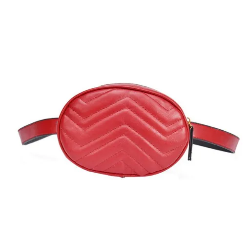Women's wavy belt bag Red - Shop at LoveMi