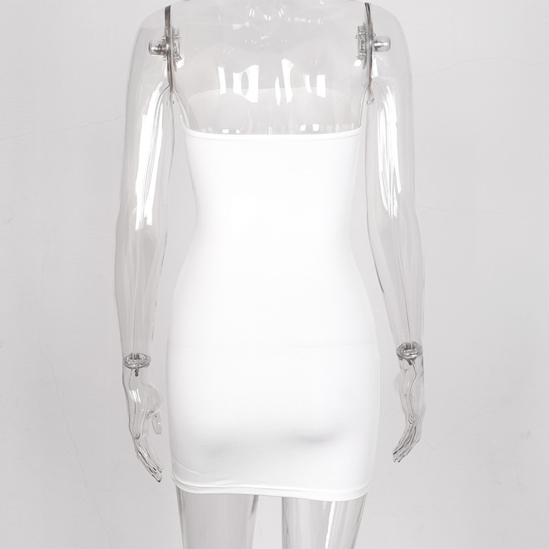 Strapless sleeveless slim dress