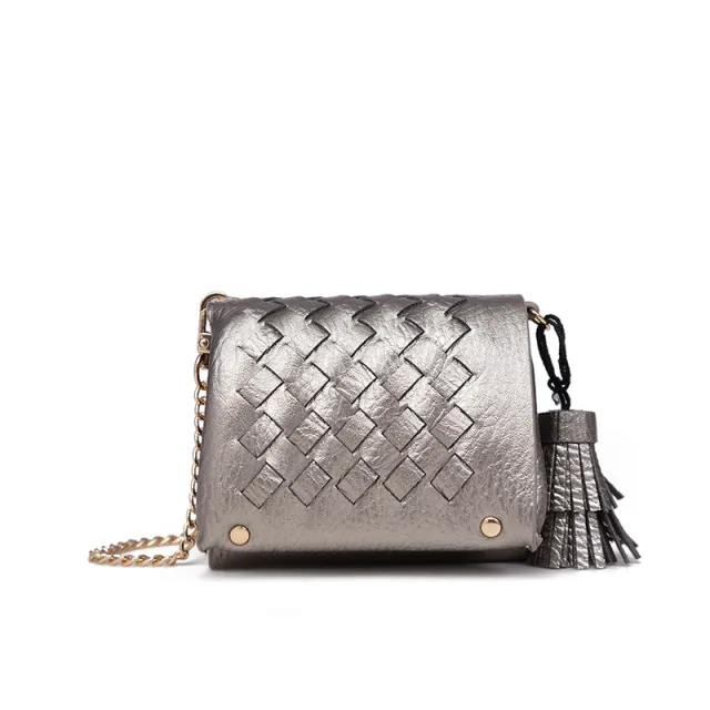 Korean woven mini coin purse Tan - Shop at LoveMi