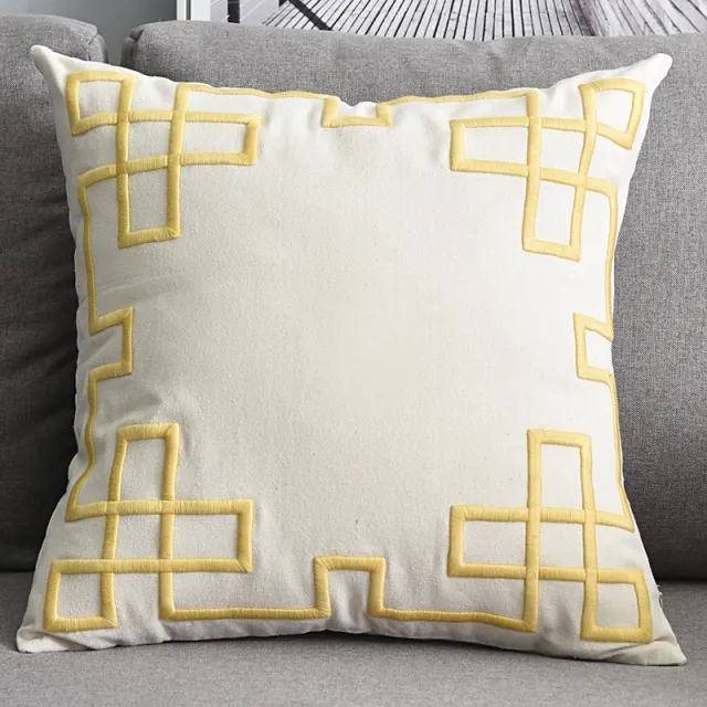 Cotton and linen geometric embroidered sofa pillowcase 11Style - Shop at LoveMi