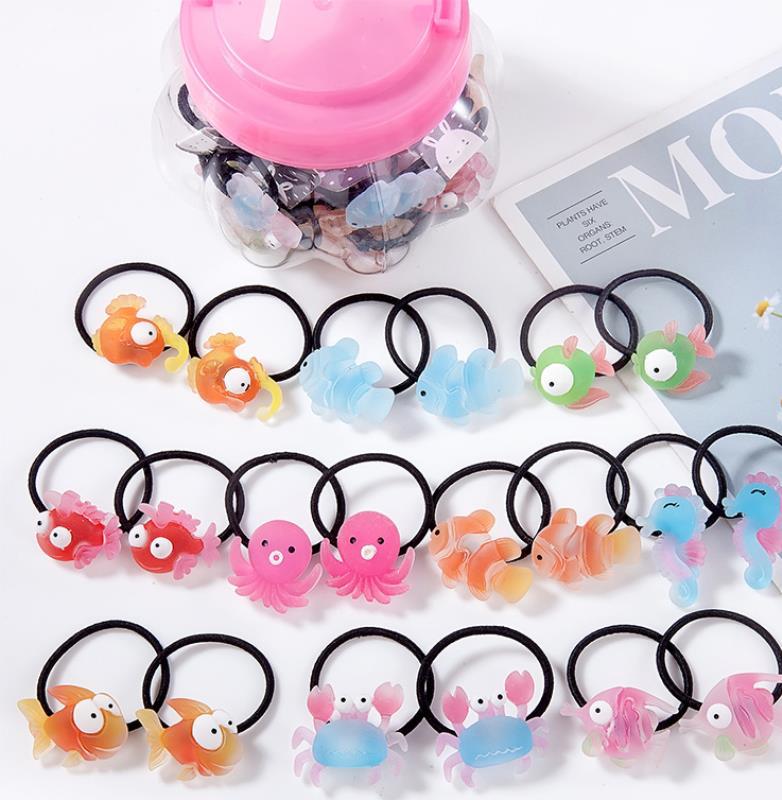 Rubber band hair tie hair baby headband