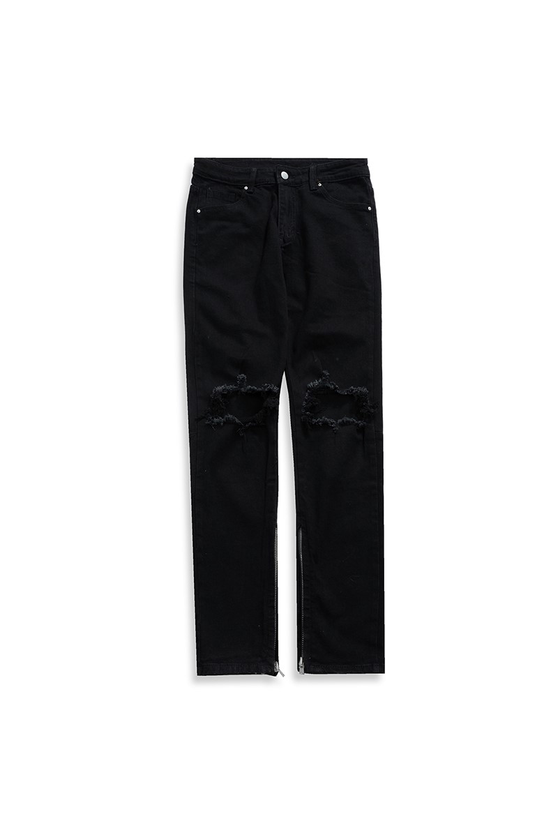 Zipper trousers high street jeans trend