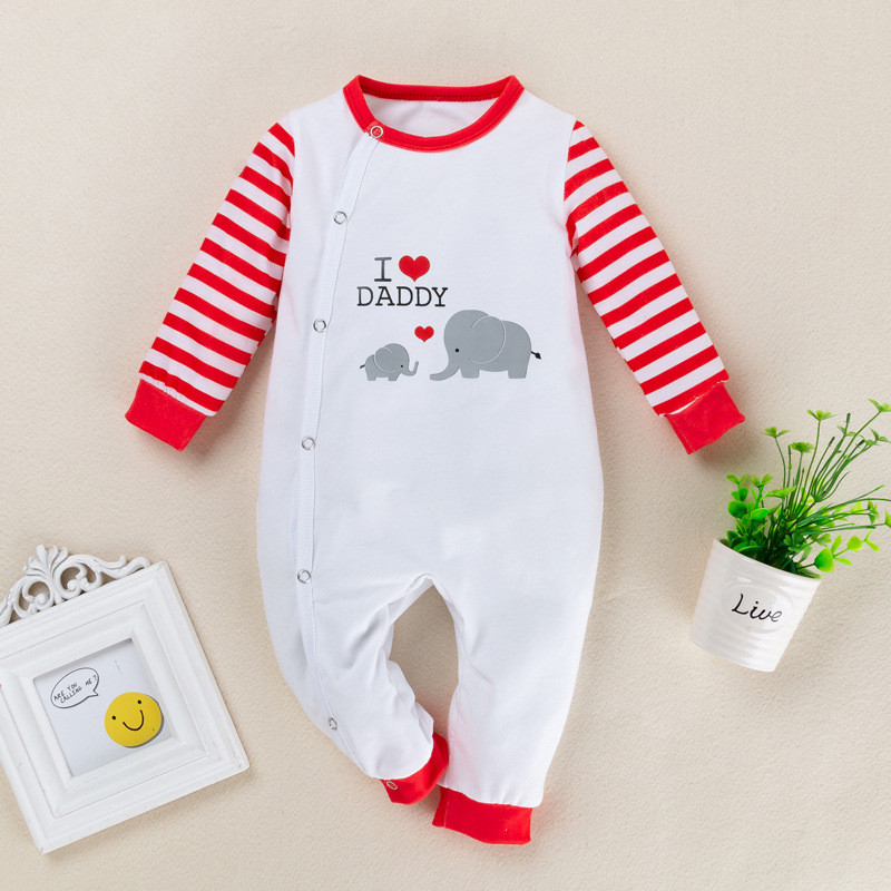 Newborn cotton long-sleeved romper romper