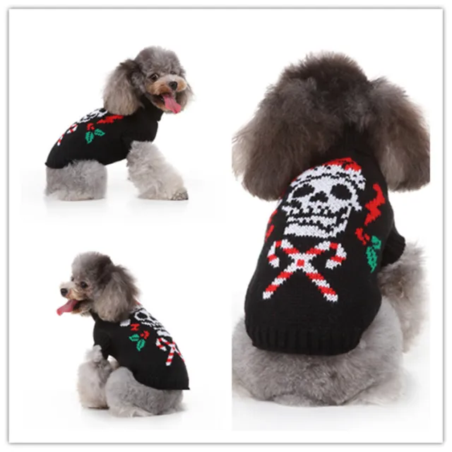 Pet supplies dog clothes sweater autumn clothes 7Black - Shop at LoveMi
