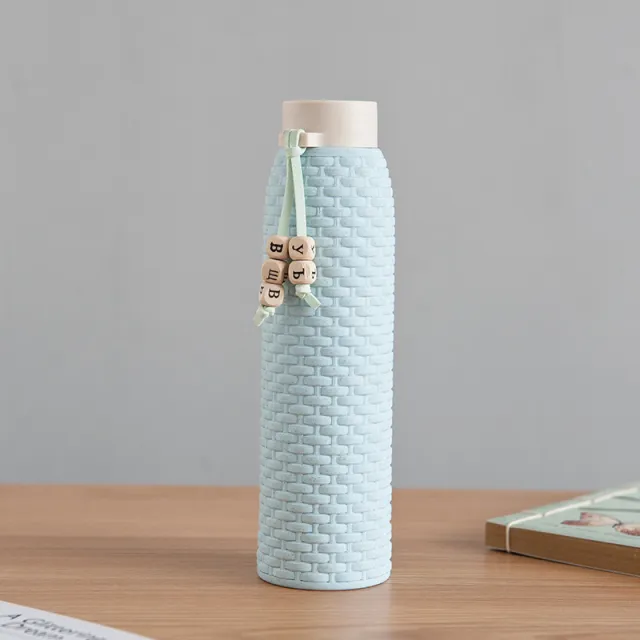 Rattan like woven water glass Green - Shop at LoveMi