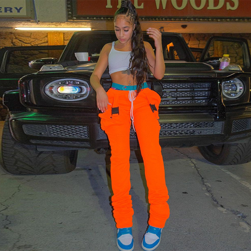 Suede pleated school bag with purse tooling casual pile trousers