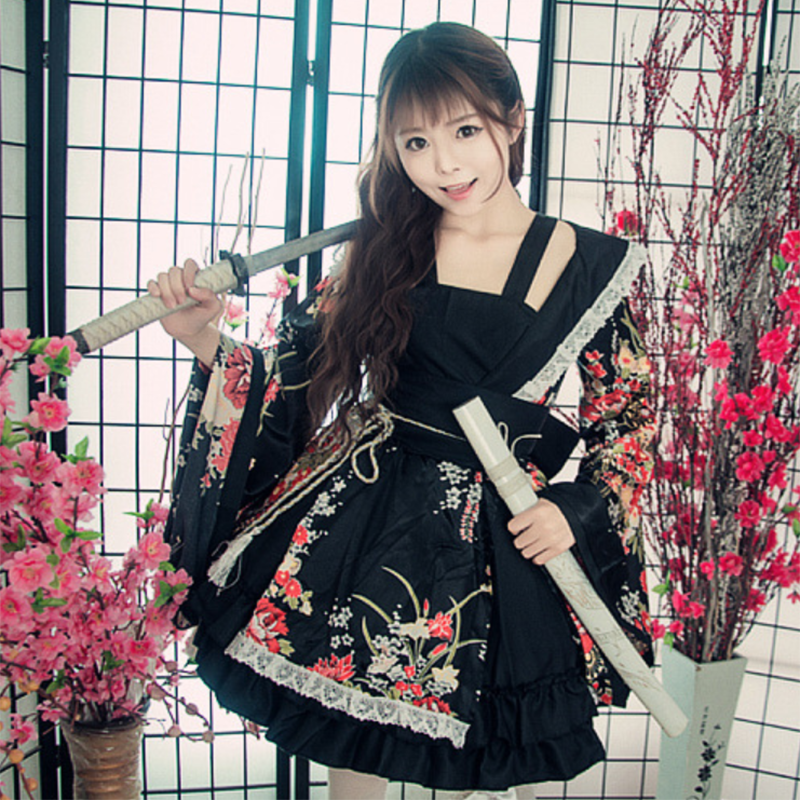 House dance and wind oiran costume improved kimono