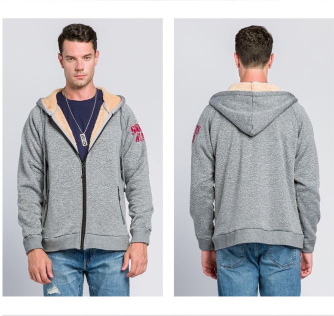 European and American letters printed thick sweater