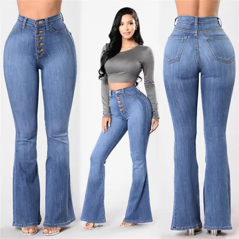 New High Waist Stretch Jeans