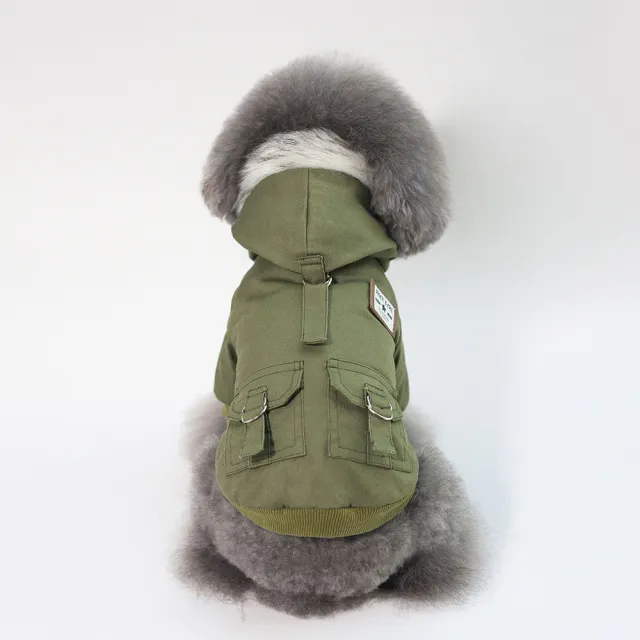 Pet clothes military coat Army Green - Shop at LoveMi