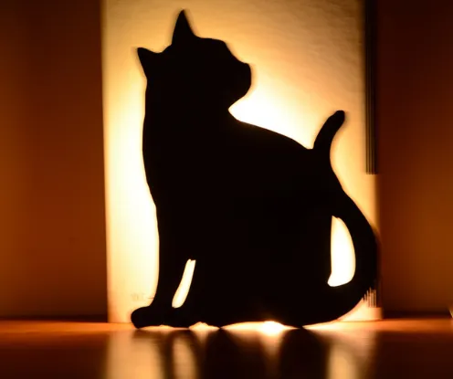LED Animal Dog Cat Shape Night Light Sensor Control Smart Sound Wall Lamp Home Corridor Balcony Night Lamp Baby Kids Sleep Lamps – image 5