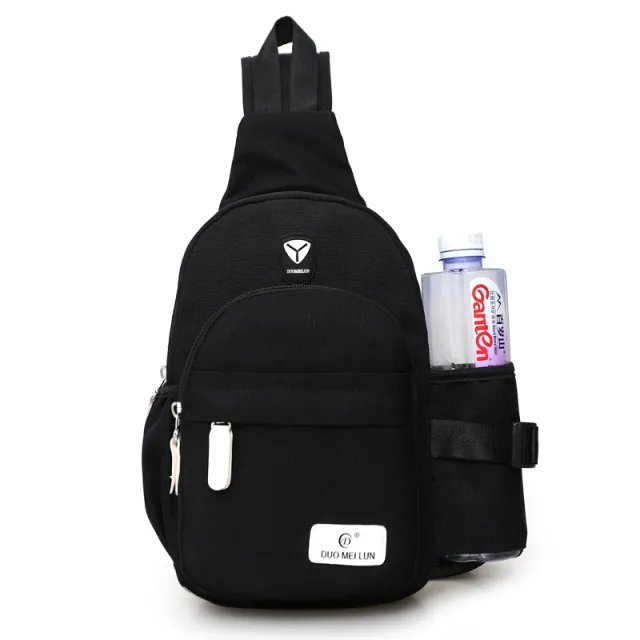 One shoulder cross body chest bag Black - Shop at LoveMi