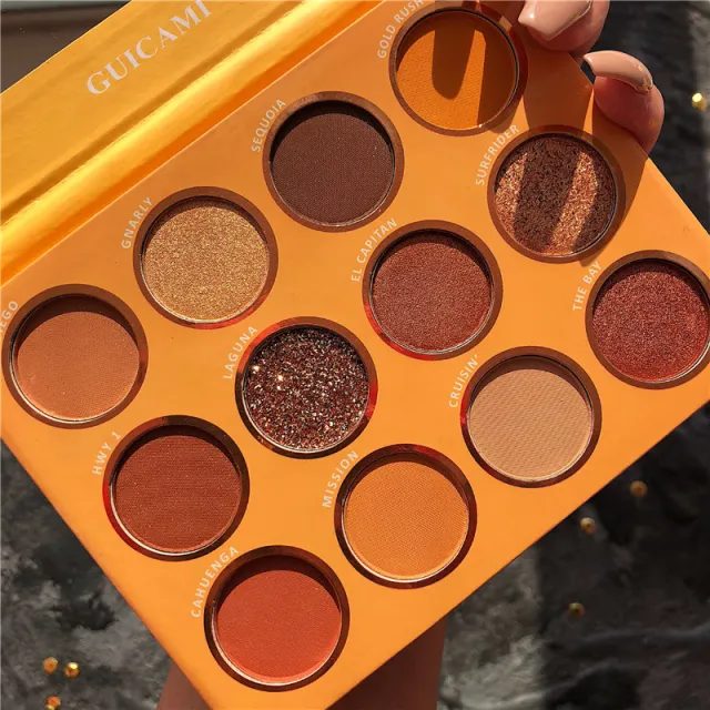 California love sunset plate 12 color eye shadow plate Love California - Shop at LoveMi