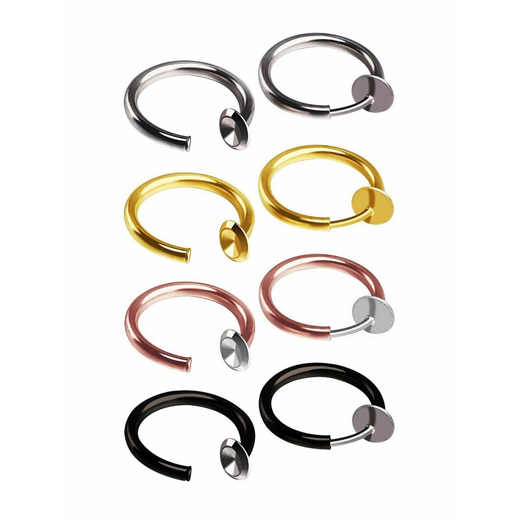 Men's and women's trend 13mm multicolor shadowless ear clip