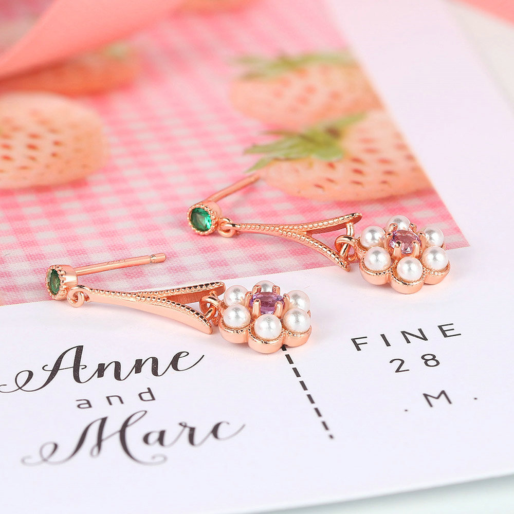 Natural amethyst Tassel Earrings