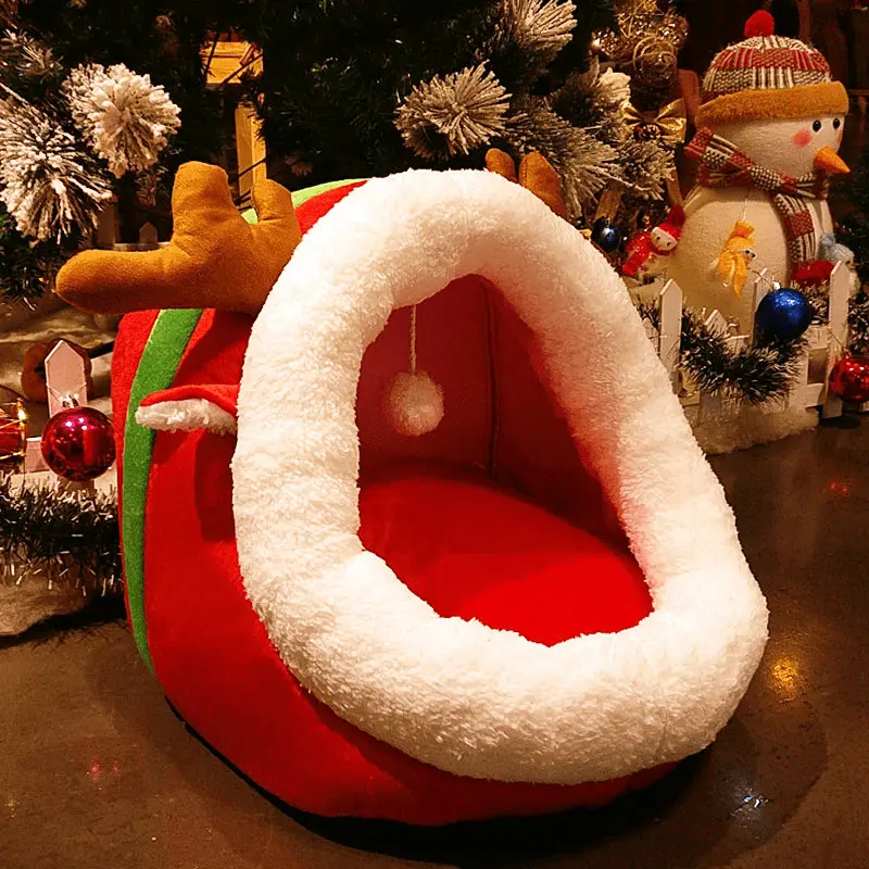 Cat Bed Indoor Soft Cats Houses Warm Cozy Cushion