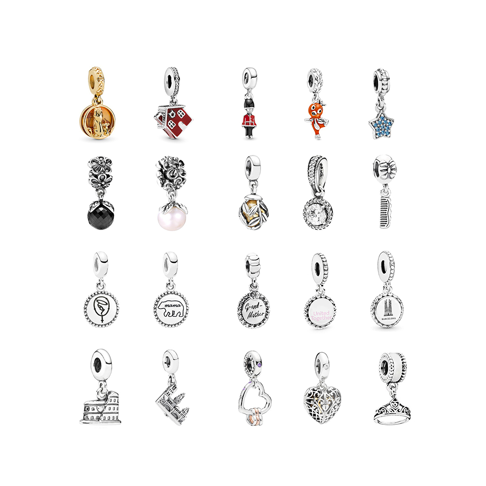 s925 sterling silver bright and elegant zircon pendant