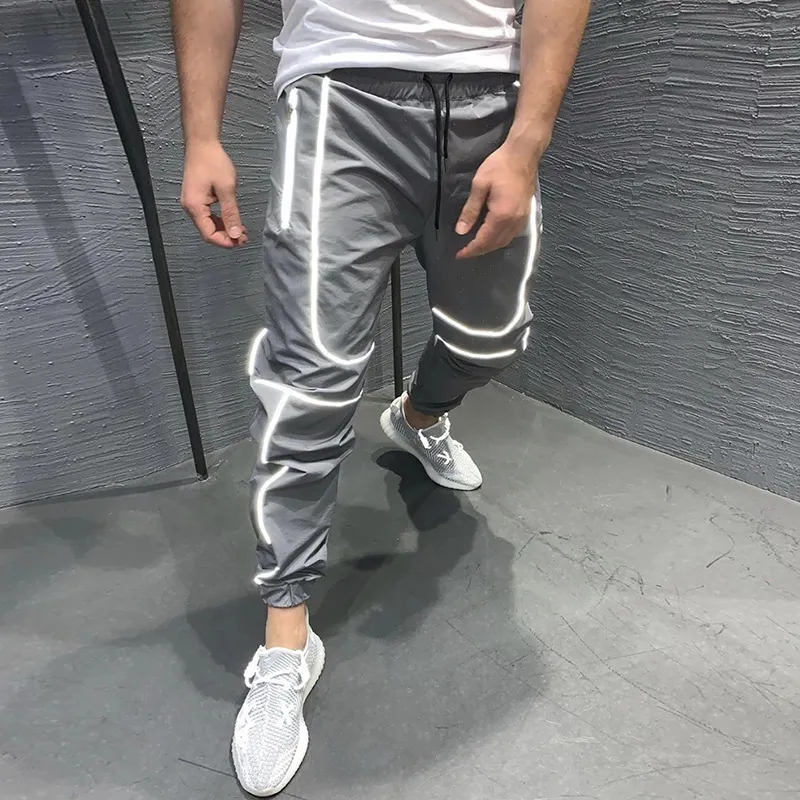 Sports trousers running training slim feet basketball pants - Grey