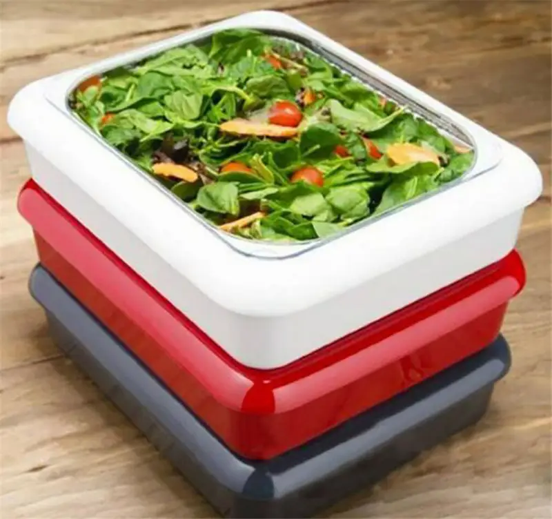 fancy panz plastic tin foil crisper tray 2 IN 1 Foil Pan Baking Carrie