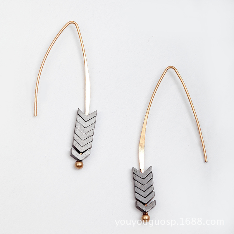 Arrow Ore Retro Earrings
