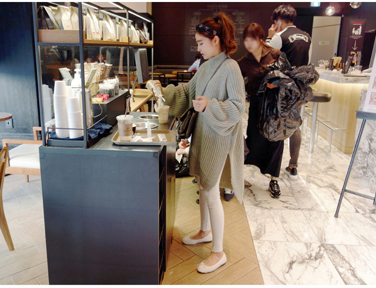 Lazy loose mid-length long-sleeved sweater