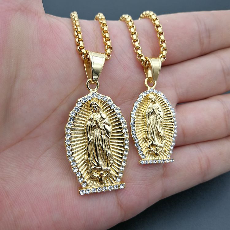 Virgin Mary pendant necklace