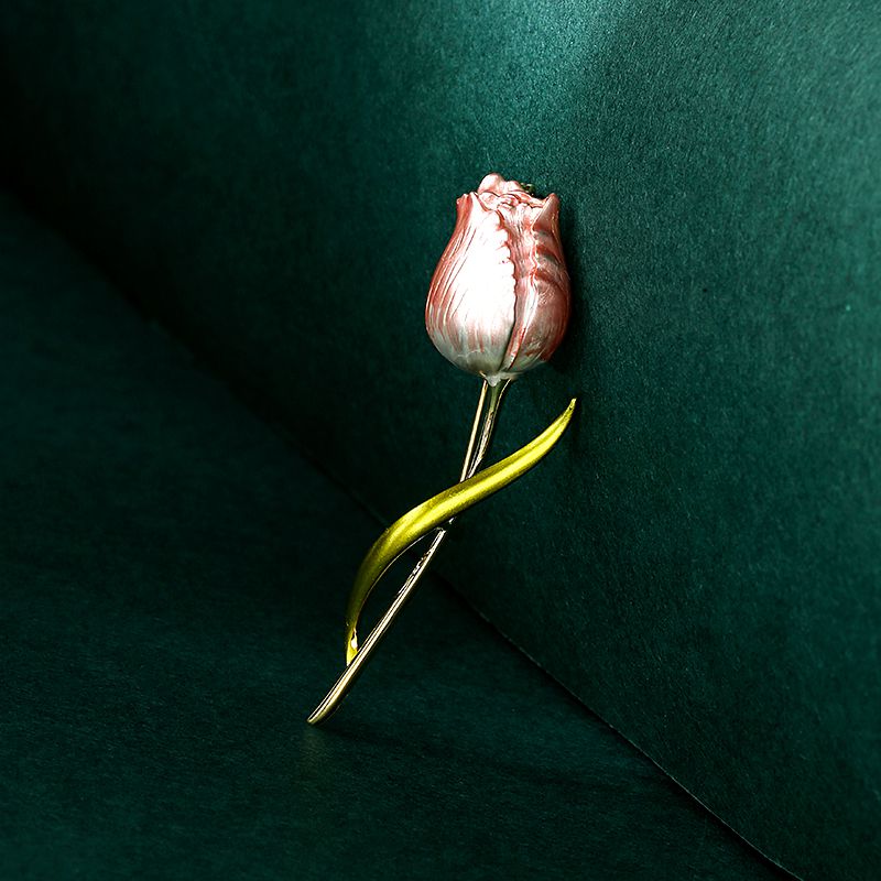 Enamel Tulip Brooch, picture 4 of 5
