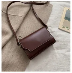 Single shoulder bag chic casual wide shoulder strap messenger female bag - Brown - View 1