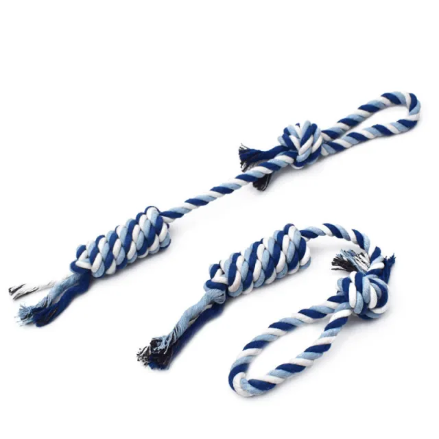 Molar teeth cleaning rope toy Blue - Shop at LoveMi