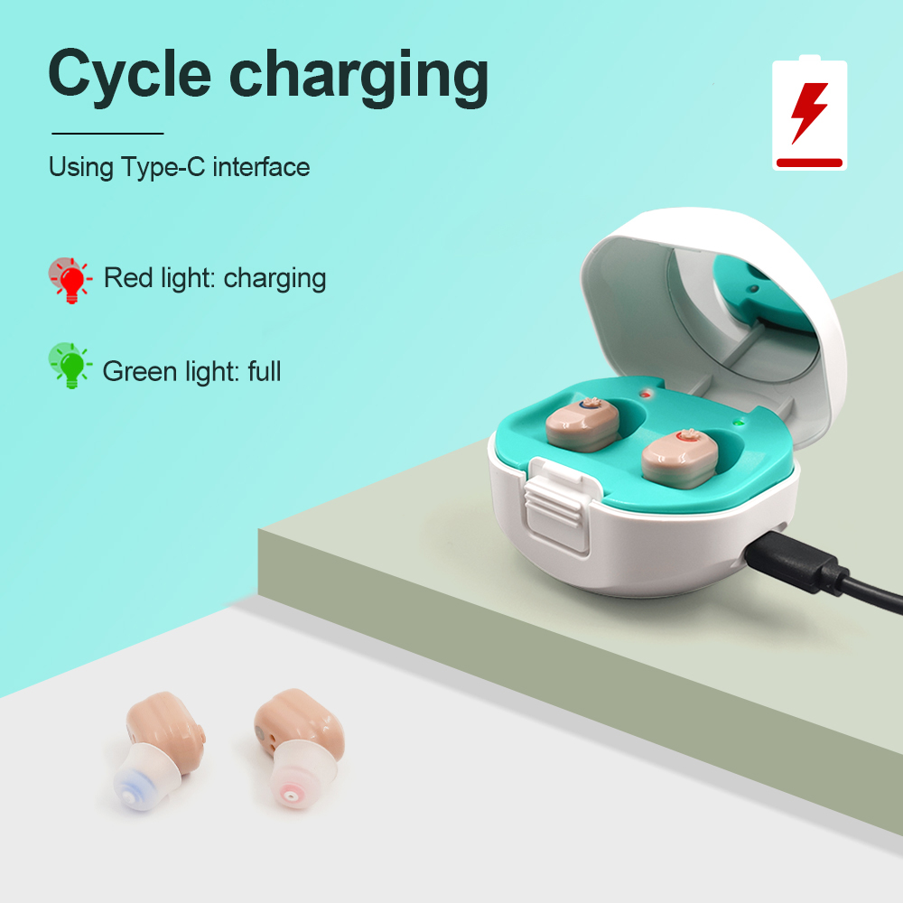 Wireless invisible hearing aid for the elderly