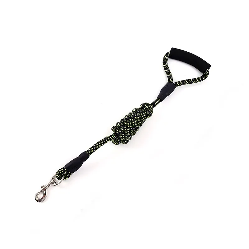 Golden dog traction rope - Green