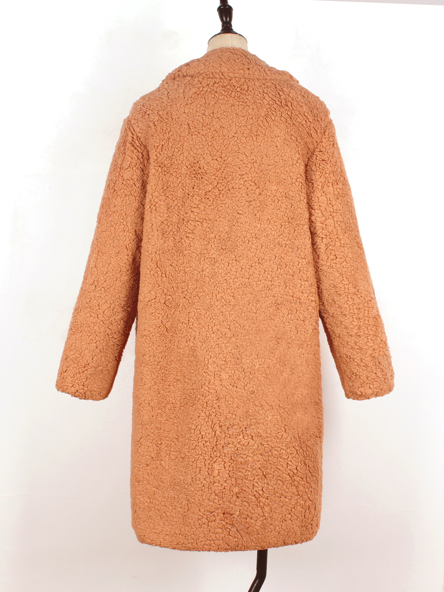 Autumn and winter ladies suit collar faux fur jacket