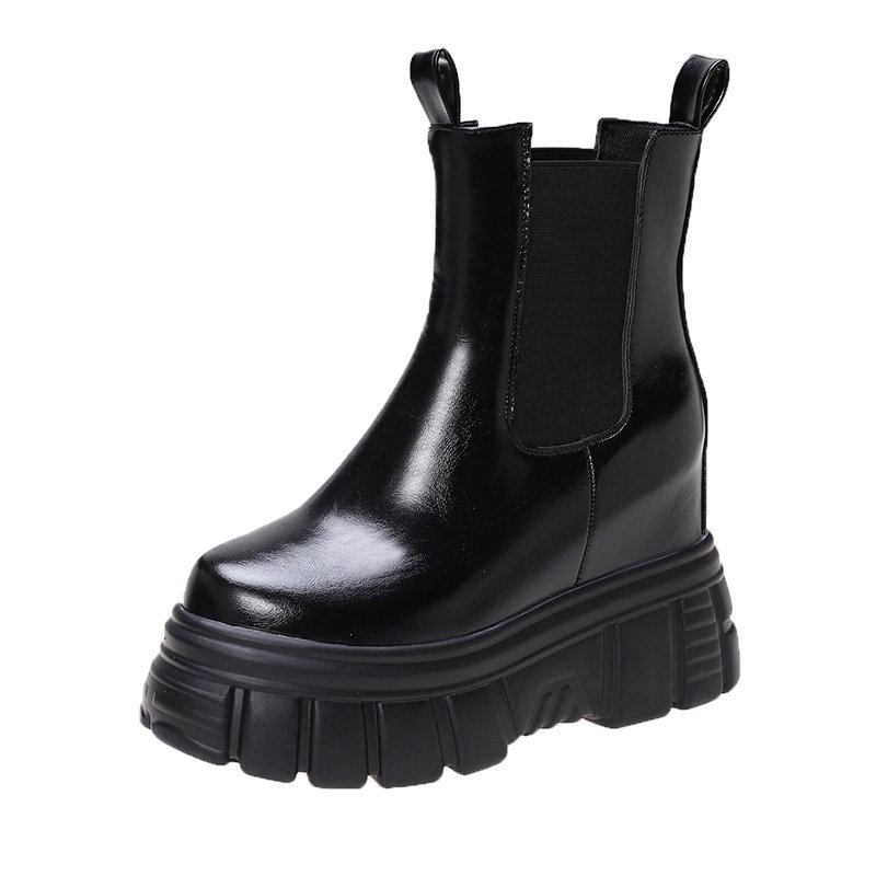 Women's thick-soled British style  boots