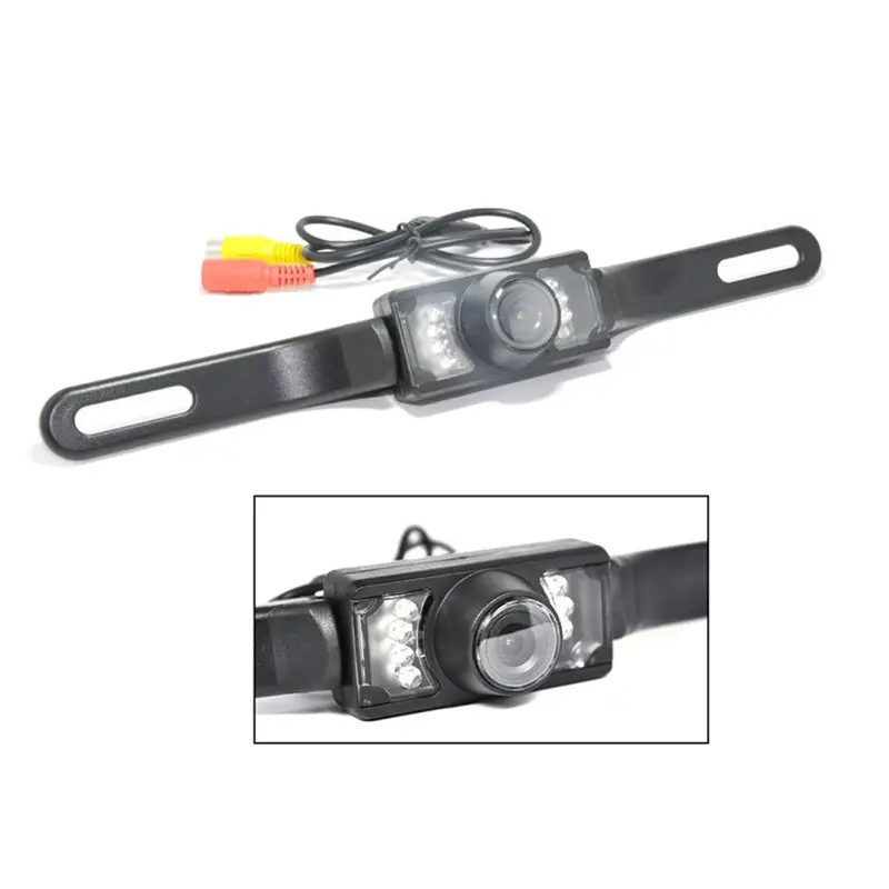 Rear vision night vision waterproof license plate frame camera