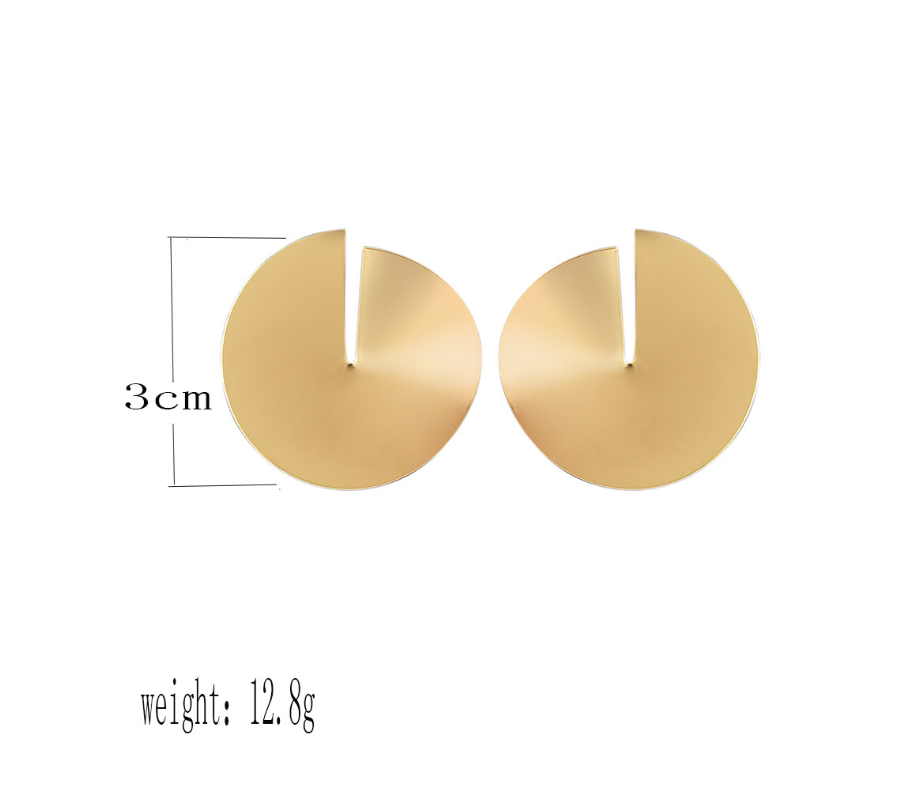 Personality Fashion Trends Europe and America Scenery Round Round Women's Stud Earrings Earrings